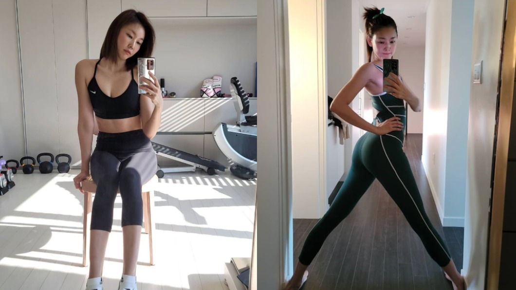 韓惠珍隨時隨地都在訓練自己的肌肉。（圖／翻攝自modelhanhyejin IG）