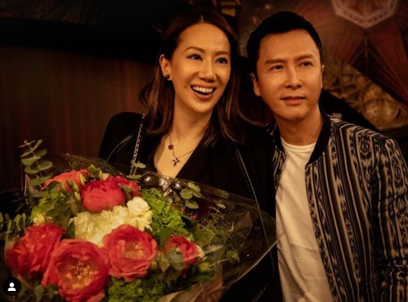 甄子丹透露向岳父母提親時緊張不已。(圖/翻攝自sweetcil IG)