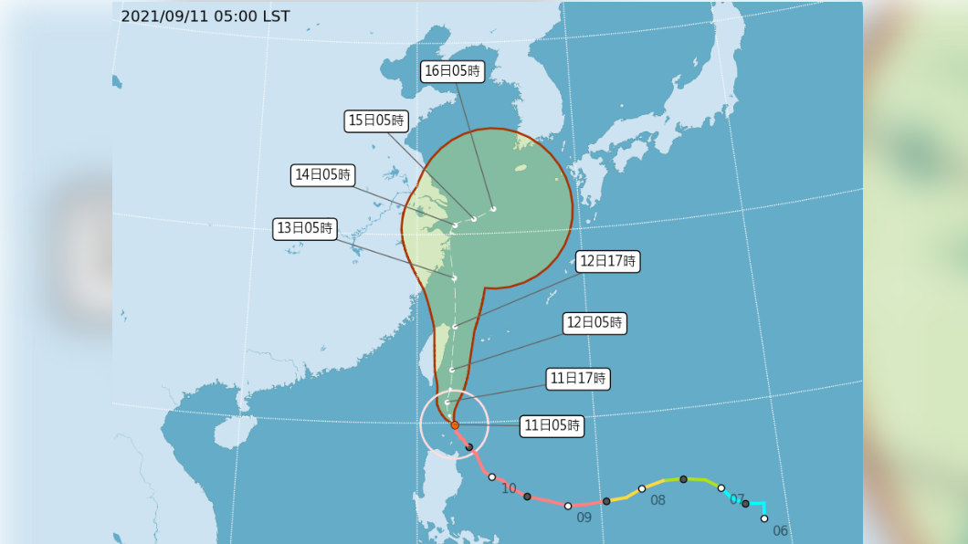 強颱璨樹持續進逼! 今天下午起暴風圈觸陸影響劇烈