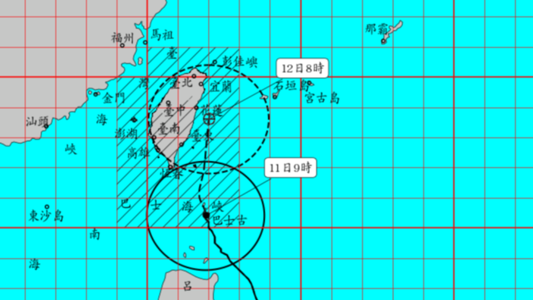 強颱璨樹暴風圈觸陸了!東半部首當其衝 北台灣防豪雨