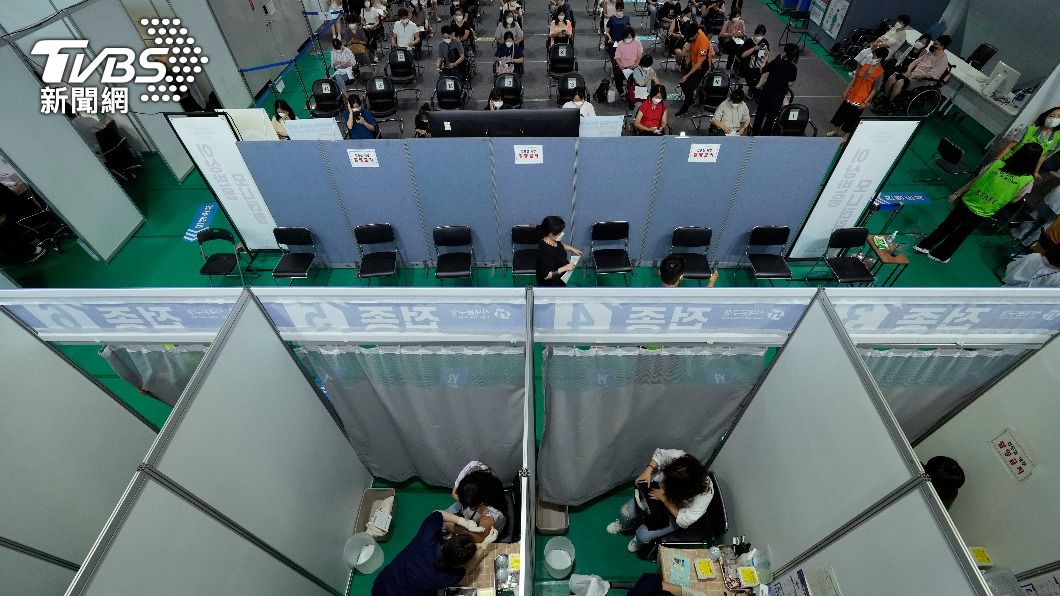 南韓擴大接種疫苗。(圖/達志影像美聯社)