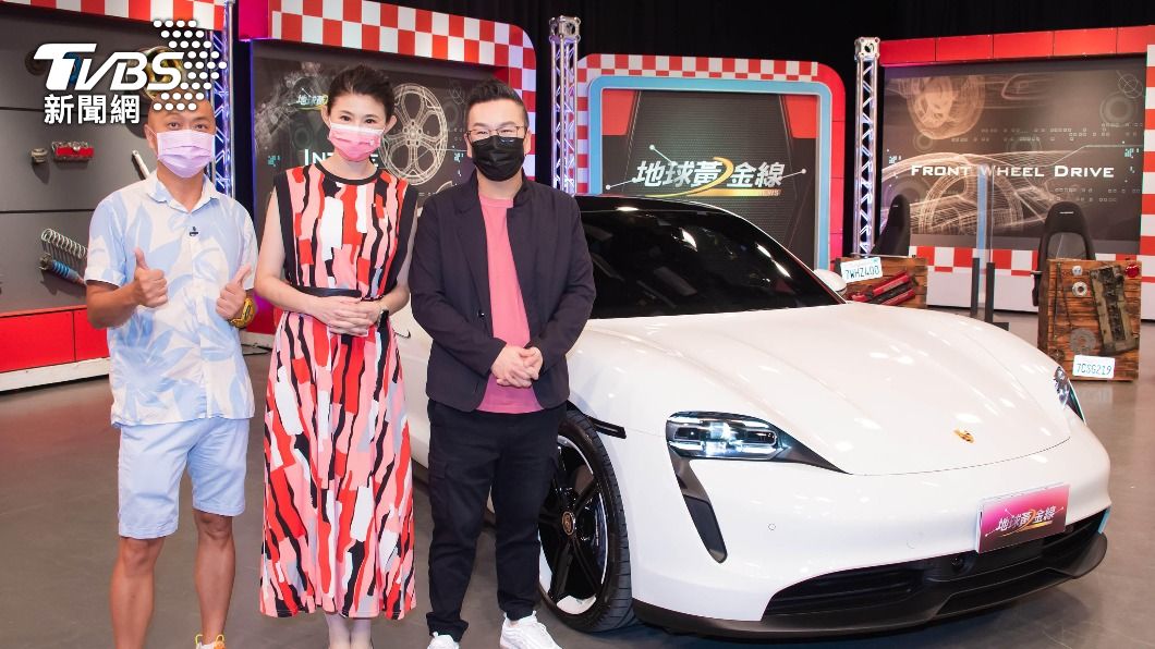 沈玉琳(右)、Paul(左)受邀參與《地球黃金線》節目錄影。(圖/TVBS)