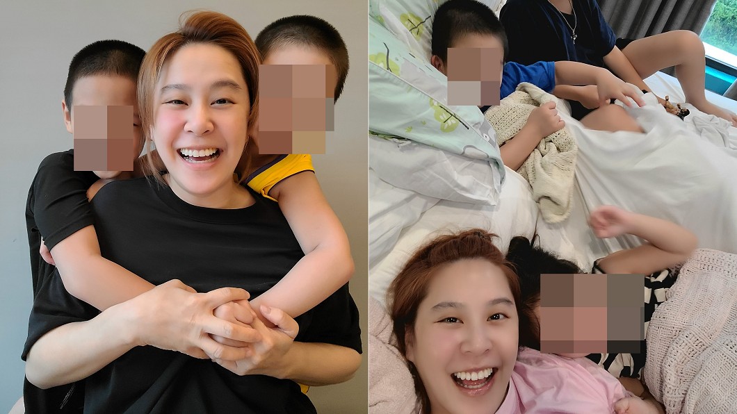 黃小柔育有2子1女婚姻幸福甜蜜。(圖/翻攝自黃小柔臉書)
