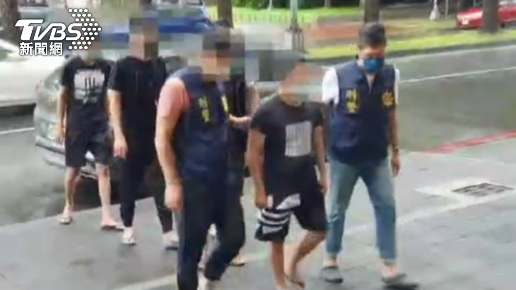 高雄當街擄人案,警方循線逮捕5名犯嫌。(圖/警方提供)