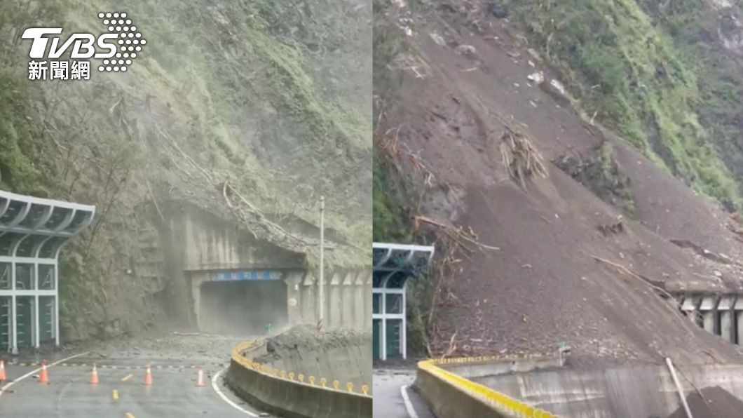 璨樹過境土石鬆！南橫再傳坍塌　「拉芙蘭明隧道」慘成土丘