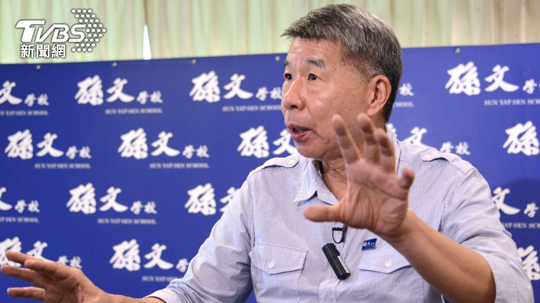 國民黨主席候選人張亞中。（圖／TVBS）