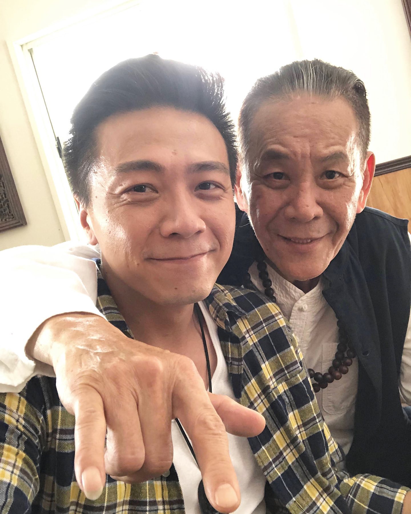 廖錦德先前才叮嚀龍劭華注意身體。（圖／翻攝自廖錦德臉書）