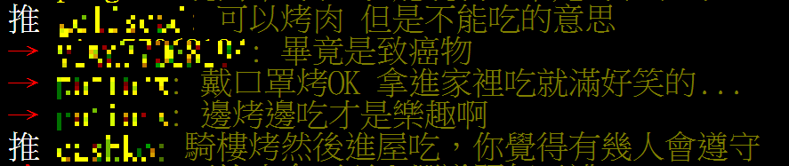 網友大酸,「河濱群聚不可以,騎樓群聚卻OK」。(圖/翻攝自PTT八卦版)