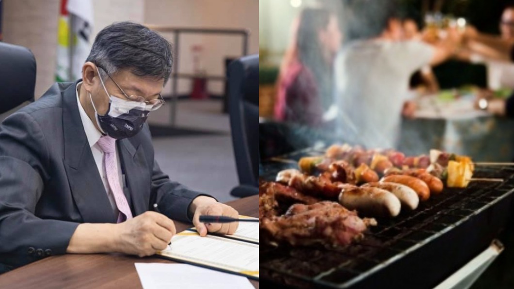 騎樓戴口罩烤肉進家吃　網轟北市：假掰到不行
