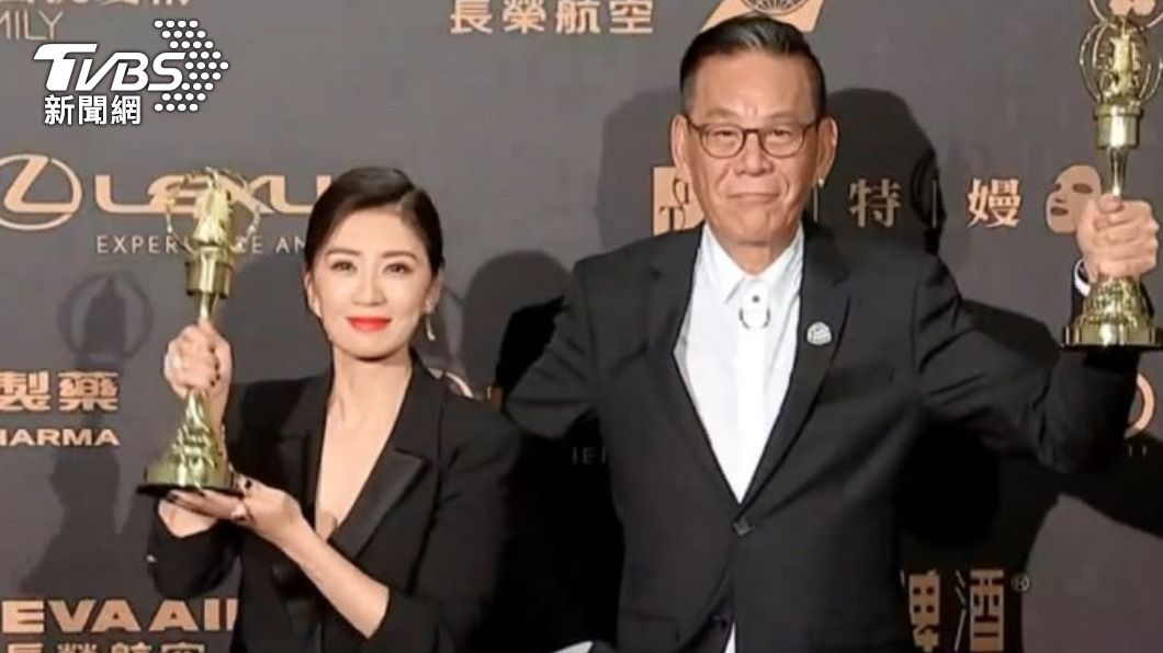 龍劭華與賈靜雯分別第54屆金鐘獎視帝、視后得主。(圖/TVBS資料畫面)