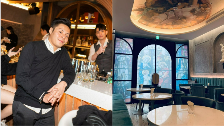 梁佑南愛子方璿餐酒館遭砸店。(圖/翻攝自Church Taipei 臉書)