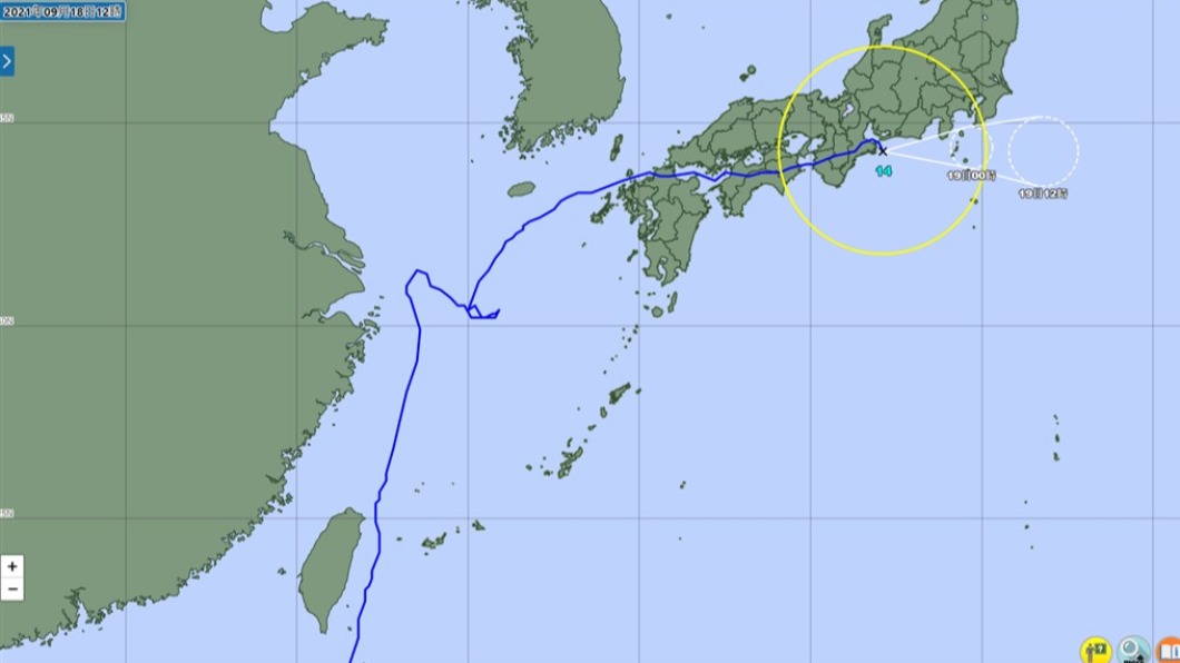 怪颱璨樹滯留東海橫貫日本 奇特路徑跟高壓有關