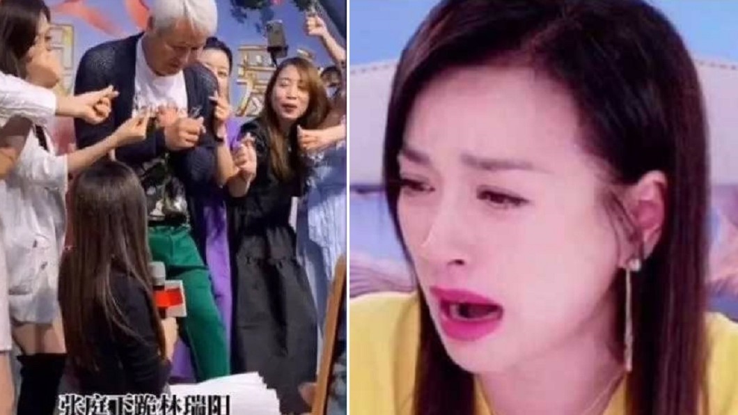 才委屈痛哭喊好累!張庭竟「下跪林瑞陽」百名員工全撞見