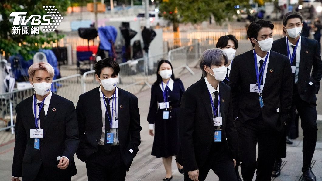 BTS這次以總統特使身分出席國際活動。(圖/AP)
