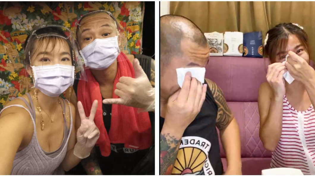 金剛、小嫻賣雞翅，先前被網友遭質疑太貴，兩人說到辛酸處落淚。（圖／翻攝自金剛臉書） 