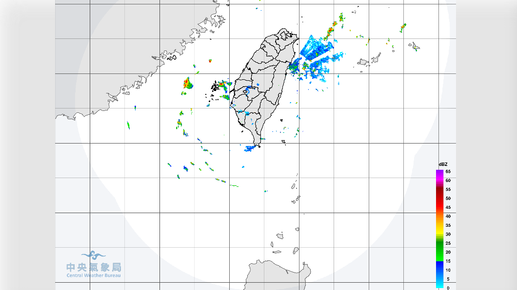 今日山區及近山區平地有午後雷陣雨,並可能有局部大雨發生。(圖/中央氣象局)