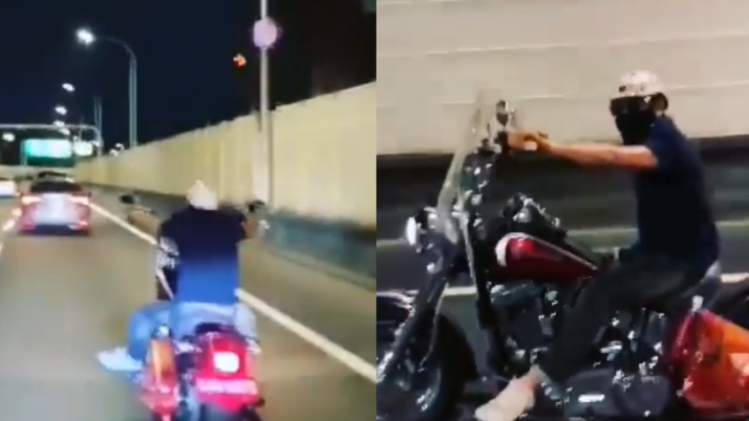 陳為民回家時恰巧碰到朋友。(圖/翻攝自 brucem60a2 IG)