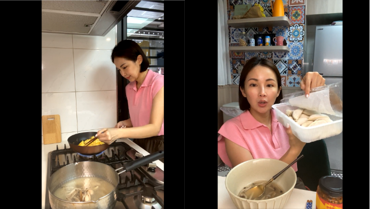 鍾欣怡靠直播而擁有「業績女王」封號。(圖/翻攝自鍾欣怡 Cathy Chung 臉書)