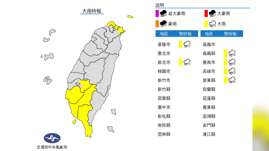 雨來了!對流旺盛加東北季風 新北等6縣市大雨特報