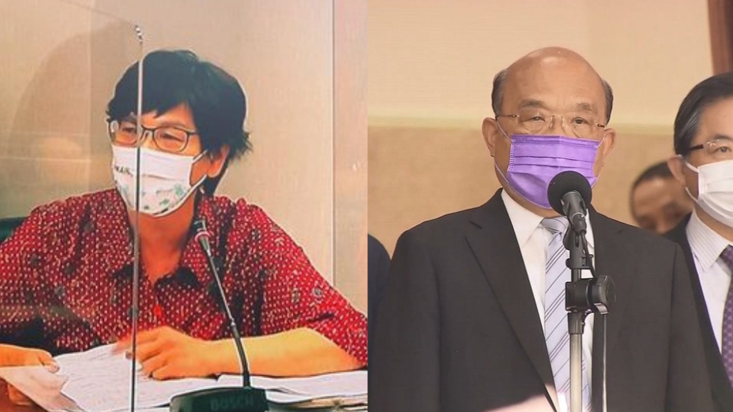蔡壁如批評蘇貞昌說風涼話。（圖／翻攝自蔡壁如臉書、TVBS）