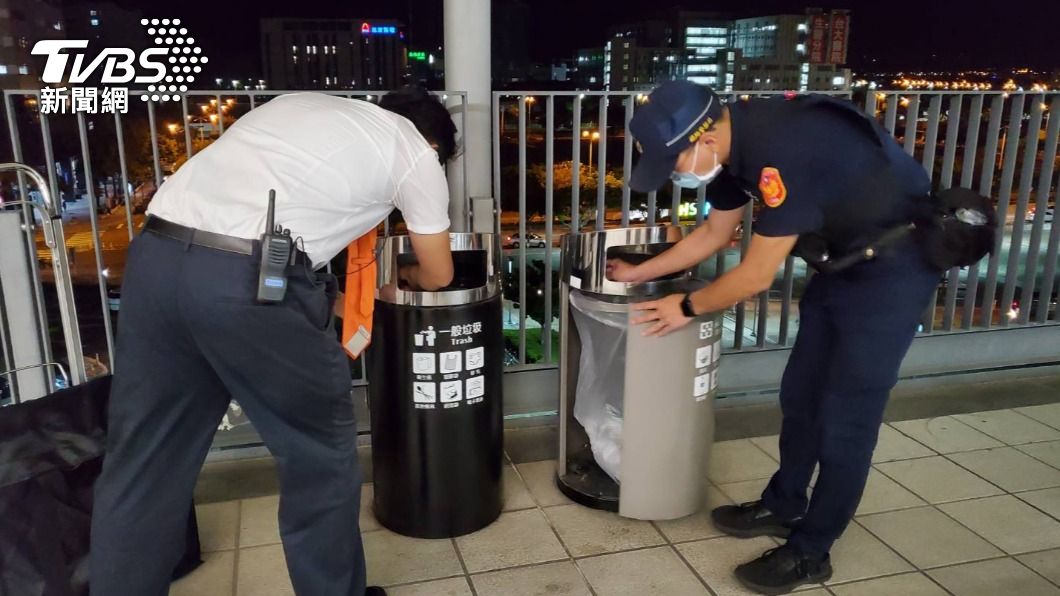 警方於高鐵全線加強巡邏戒備。(圖/TVBS)