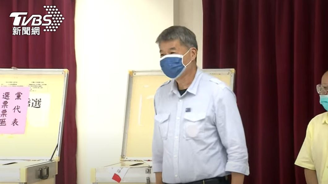 張亞中投票。(圖/TVBS)