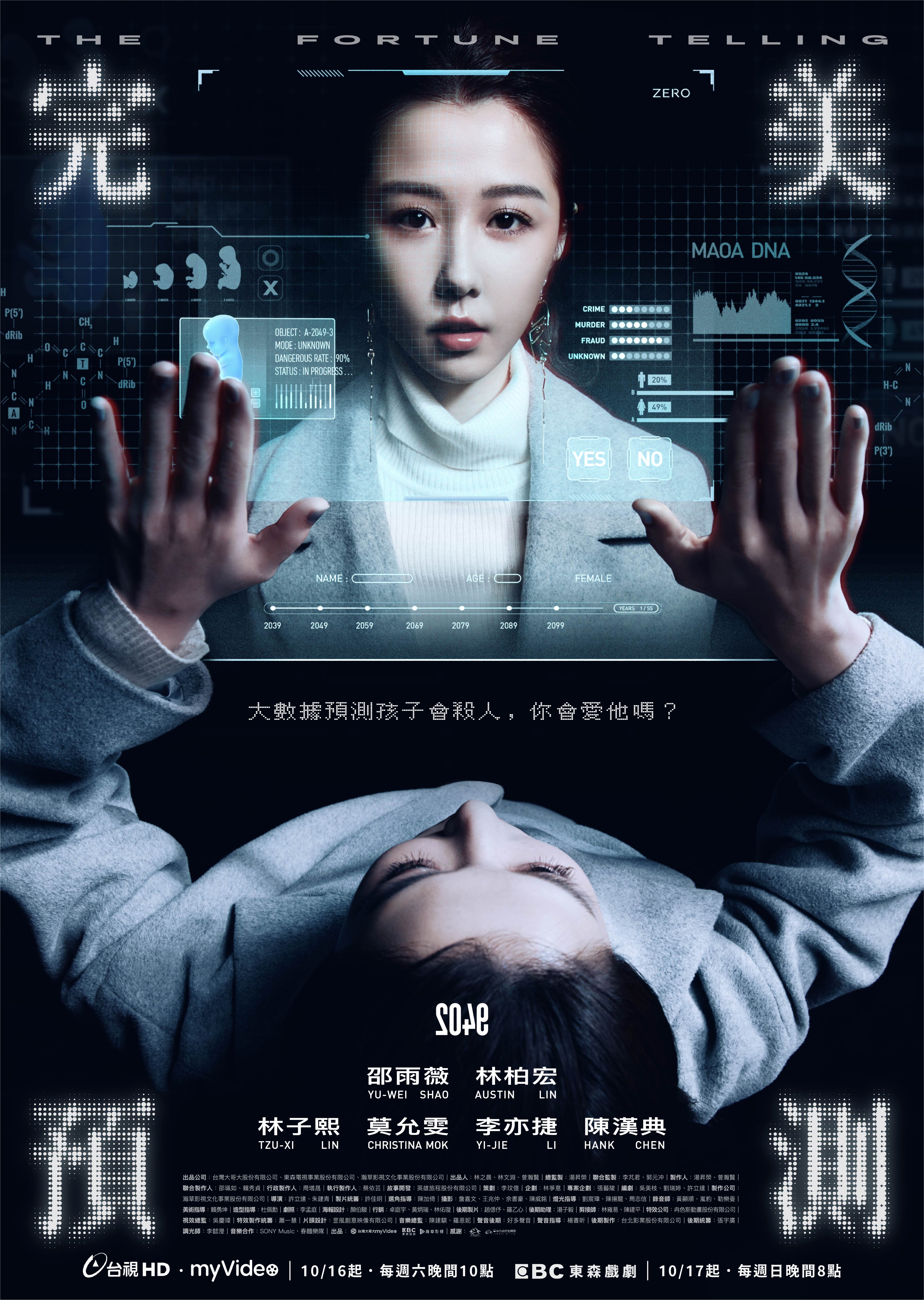 邵雨薇與林柏宏主演未來影集《2049》。（圖／瀚草影視提供）