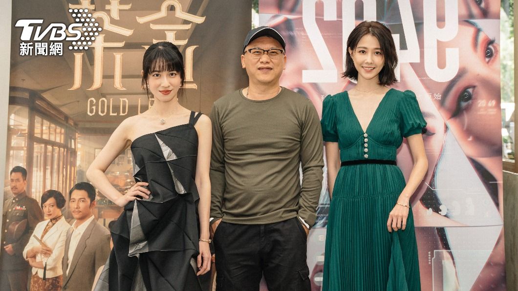 邵雨薇（右起）、製作人湯昇榮、連俞涵共同出席媒體茶敘。（圖／瀚草影視提供）