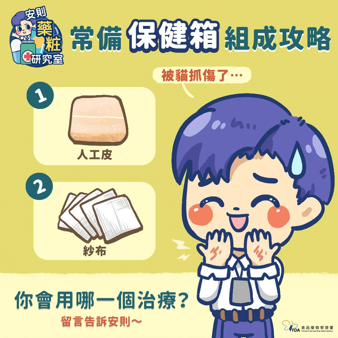 常見保健箱組成攻略。（圖／翻攝自《食藥署》臉書）