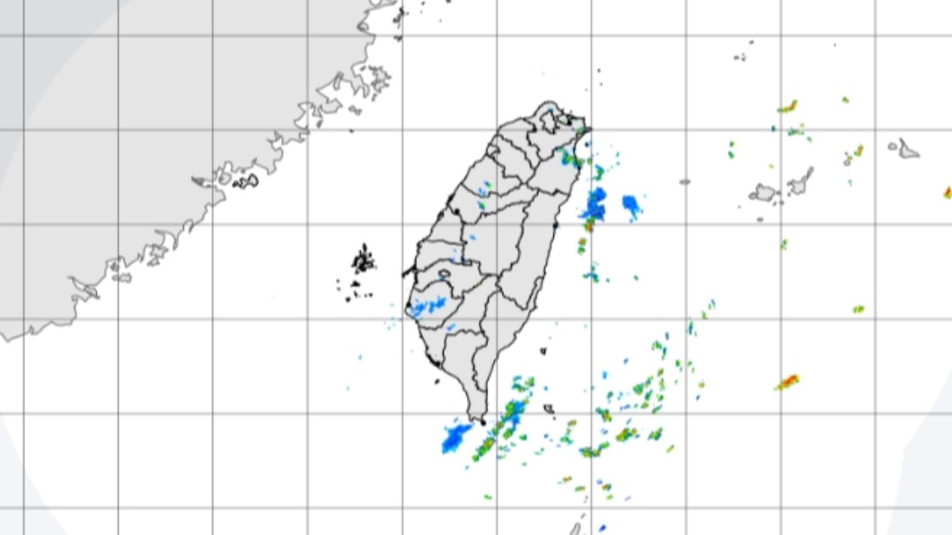 今(27)日台灣上空水氣少。(圖/中央氣象局)