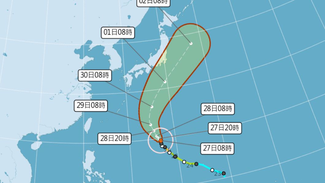 強颱蒲公英未直接影響!沿海留意長浪 週五起水氣又增多
