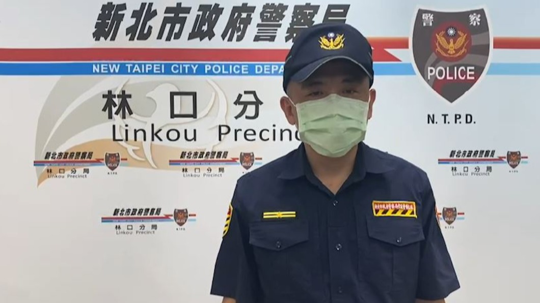 林口分局交通分隊長李浩彰說明,將依法告發裁罰。(圖/TVBS)