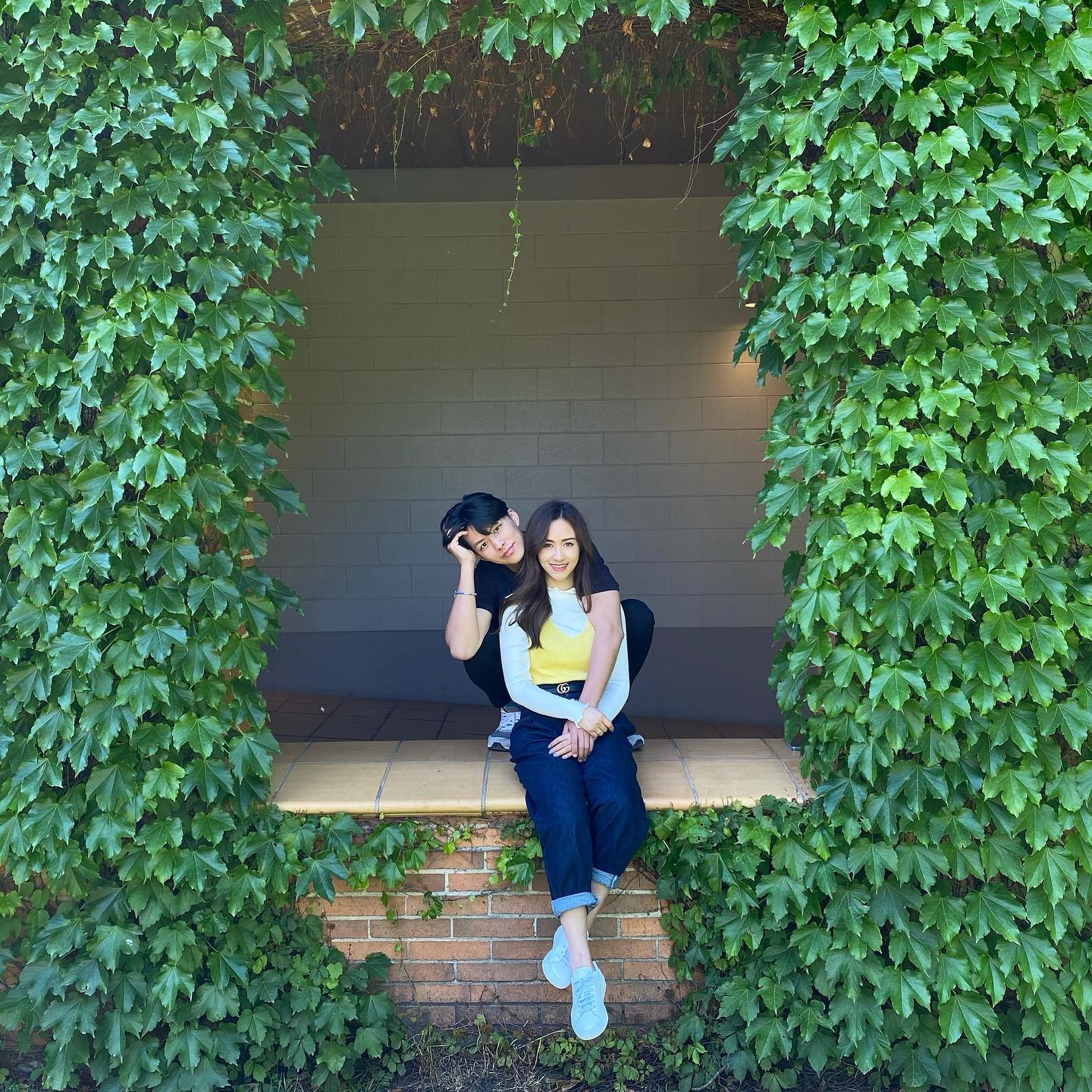 Sandy與男友同框照。(圖/翻攝自吳姍儒 Sandy Wu Facebook)