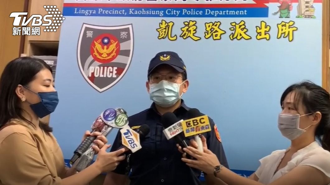 警方出面說明事發經過。(圖/TVBS)