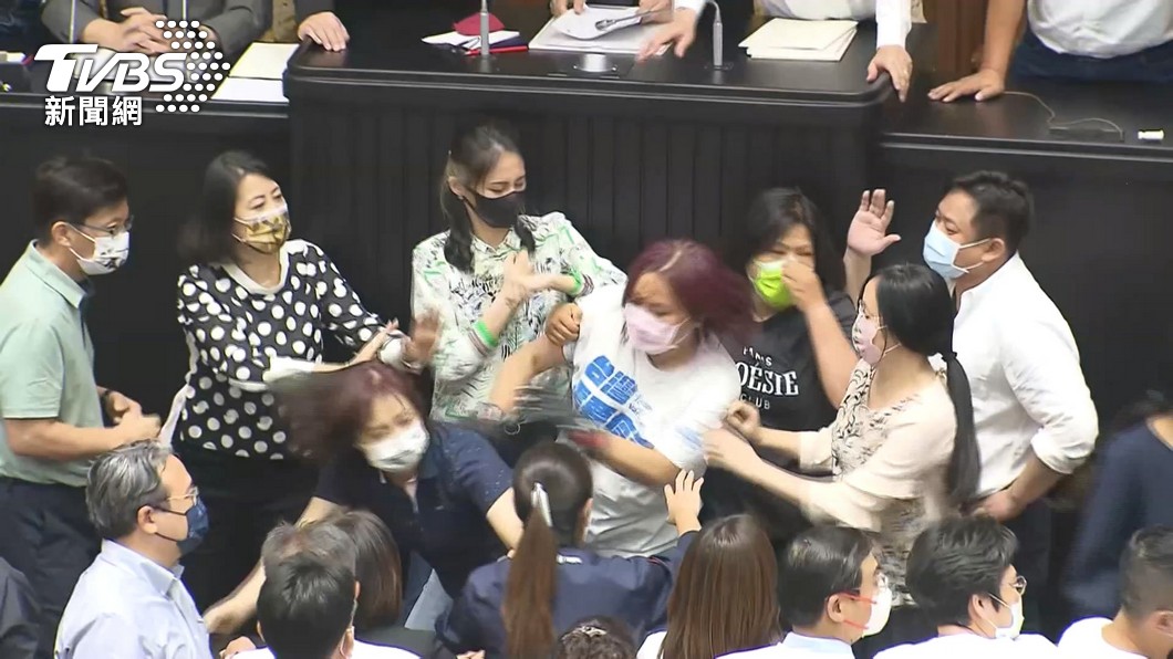 國民黨團杯葛議事。(圖/TVBS)