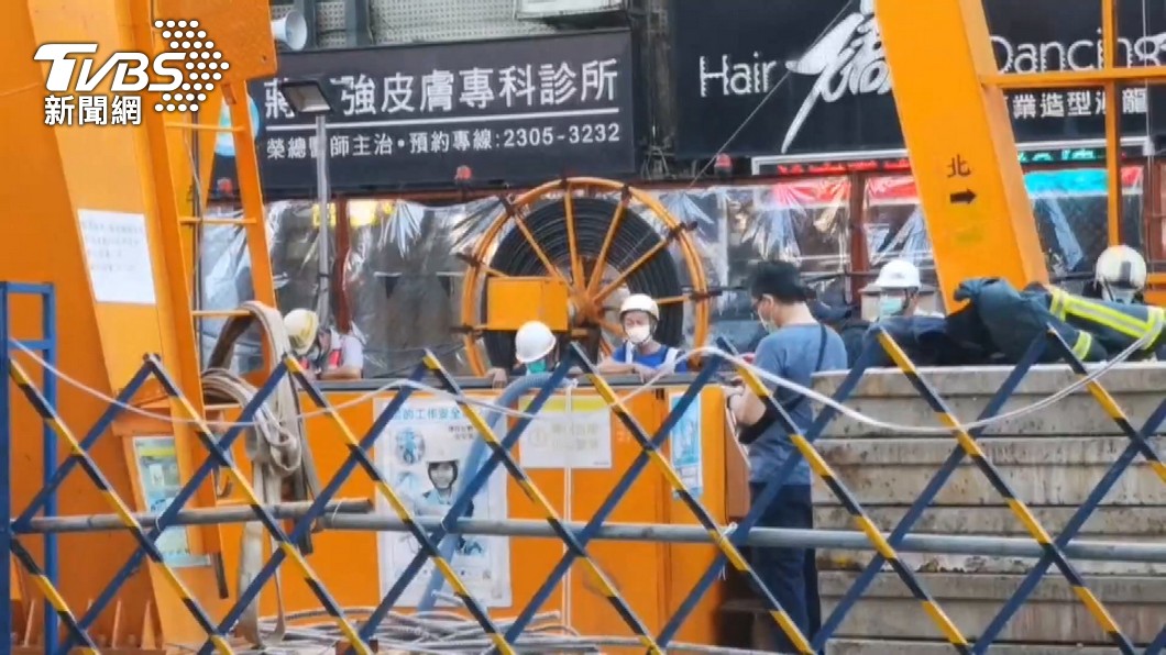 台北捷運萬大線工地,昨日發生重大工安意外。(圖/TVBS)
