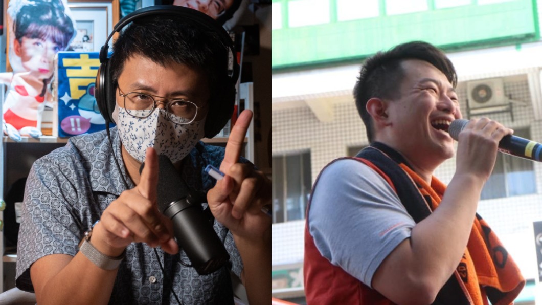 台北市議員邱威傑（呱吉）力挺基進黨立委陳柏惟。（圖／翻攝自呱吉、陳柏惟臉書）