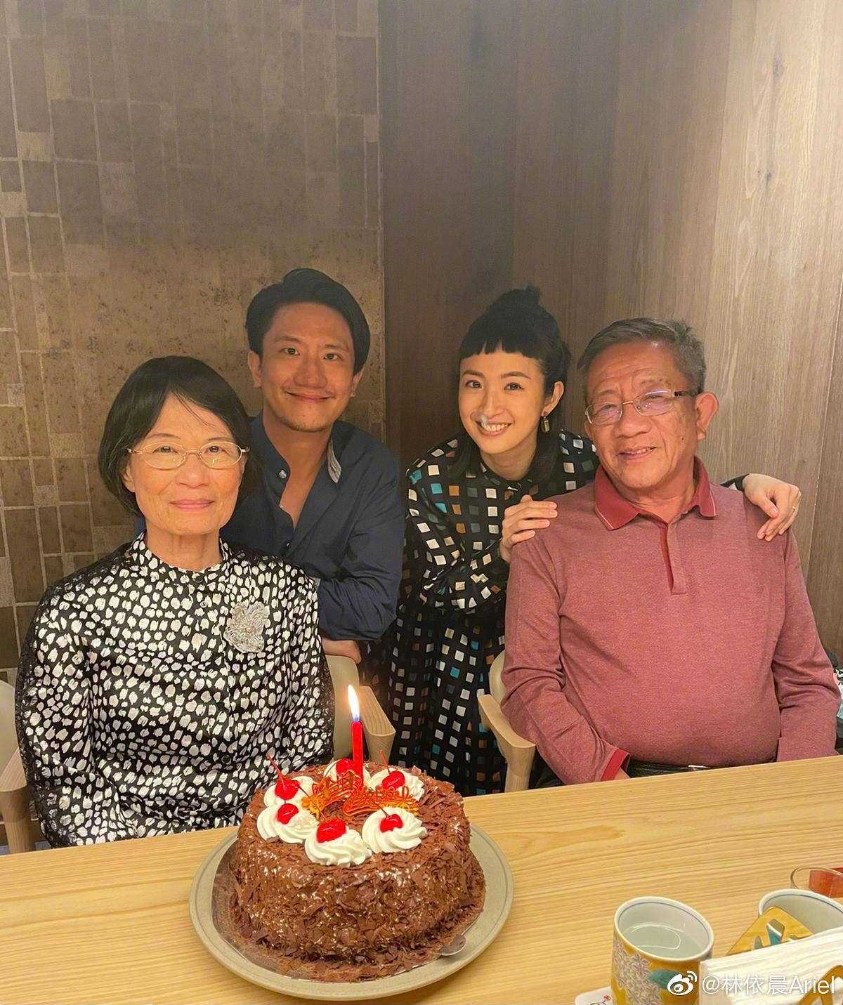 林依晨感謝公婆帶她如親生女兒。（圖／翻攝自林依晨微博）