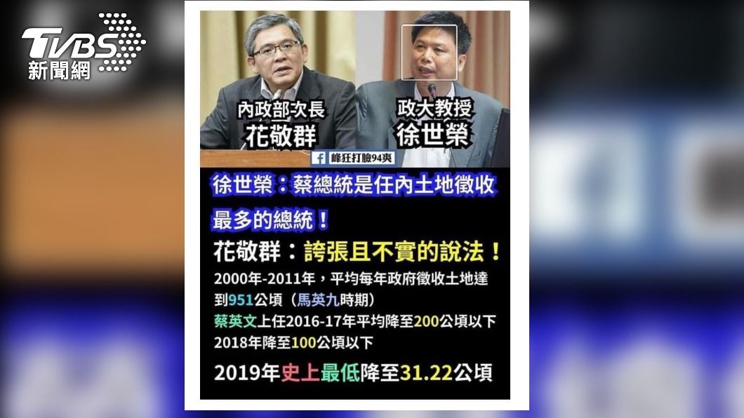 徐世榮砲轟花敬群公然撒謊。圖/翻攝徐世榮臉書