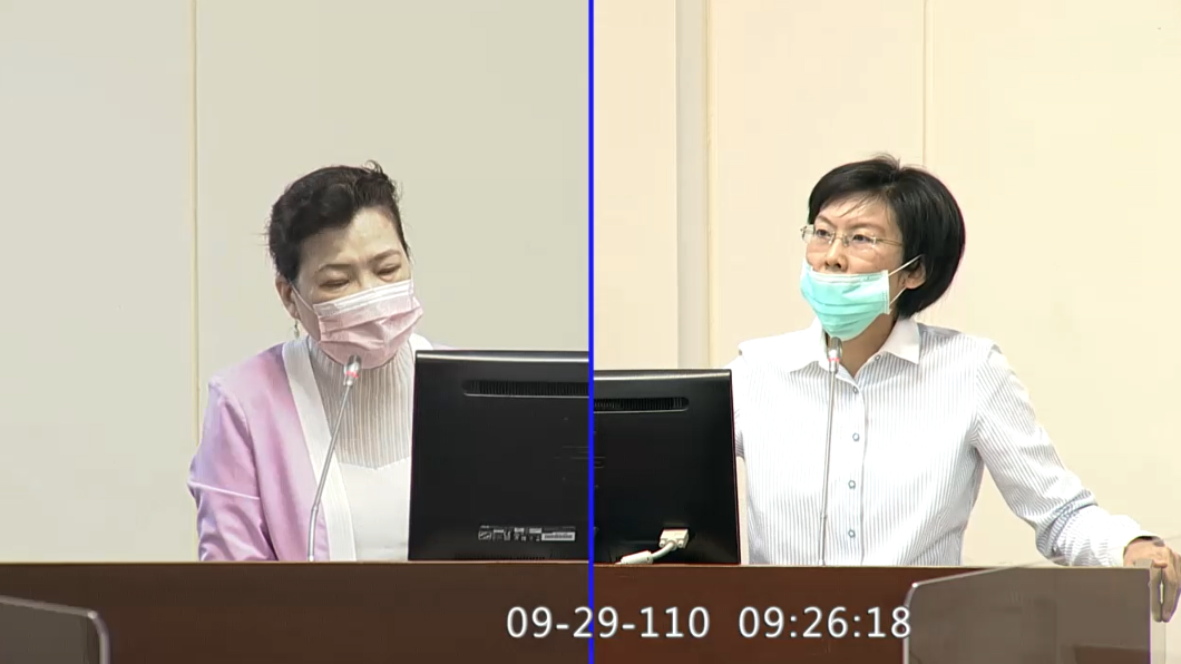 林岱樺日前針對五倍券問題質詢王美花。（圖／翻攝自立法院IVOD）
