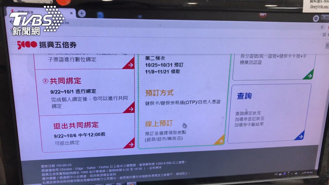 許多民眾數位綁定五倍券後後悔想改成紙本。（圖／TVBS）
