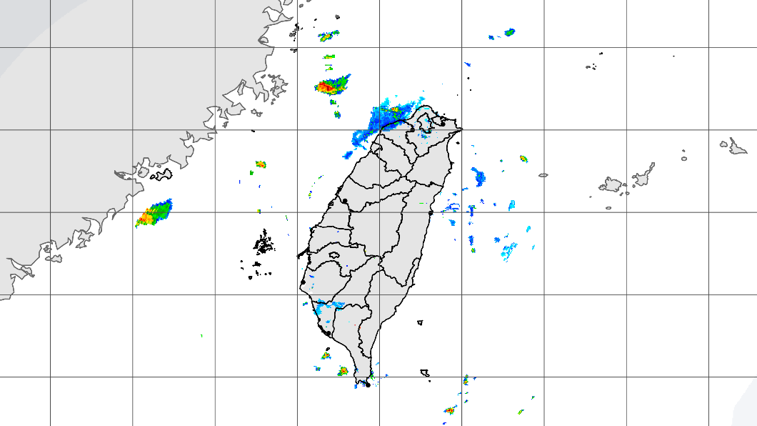北部、東半部有不定時短暫陣雨。（圖／中央氣象局）