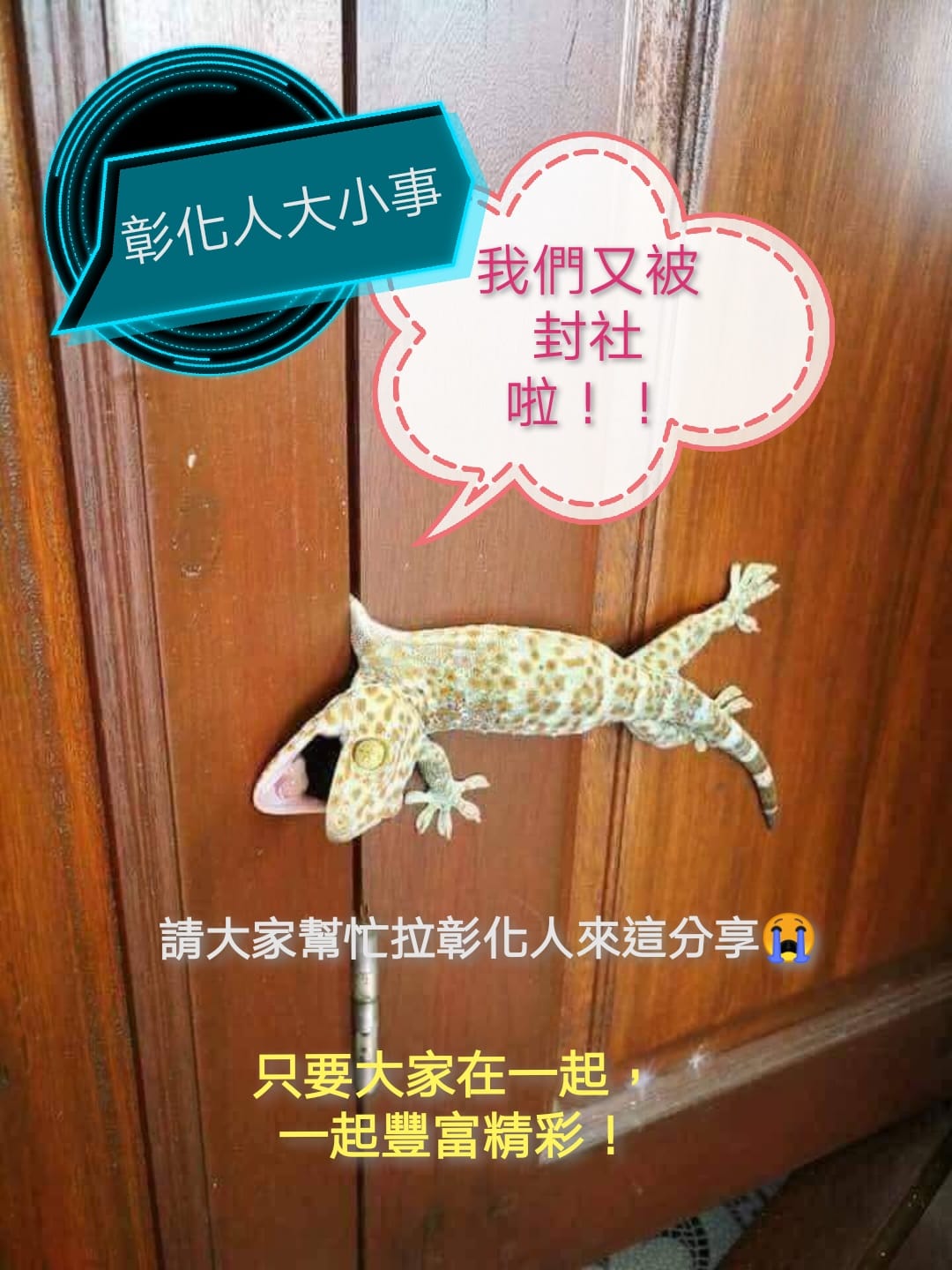 社團二度遭滅。(圖/翻攝自彰化人大小事)
