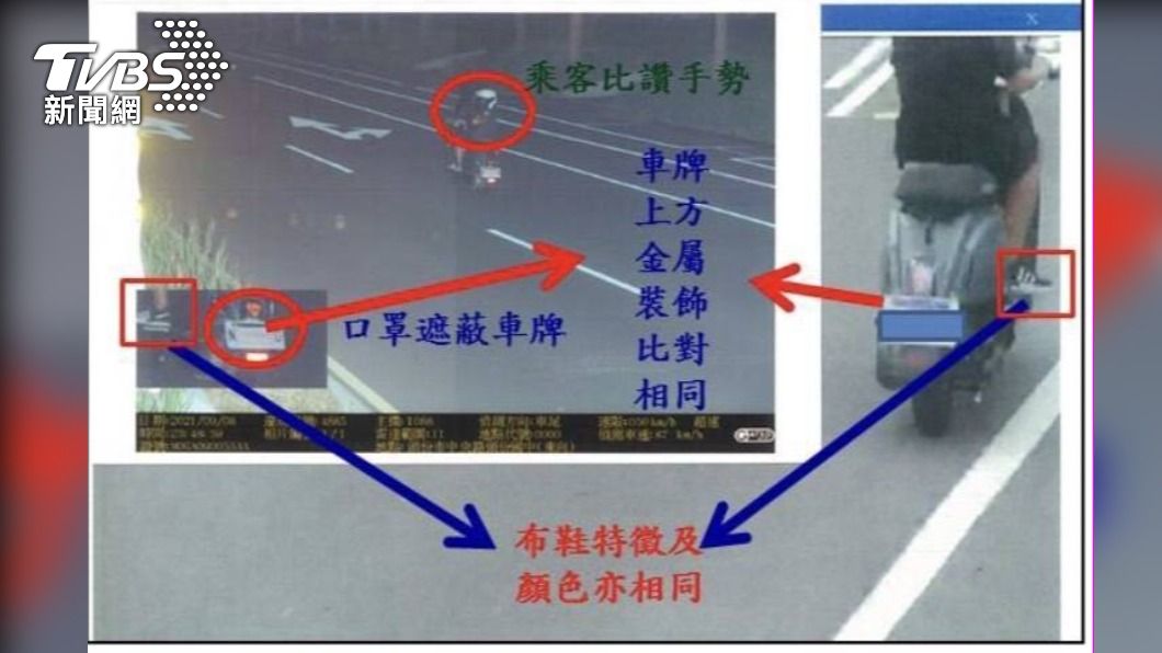 警方根據相關特徵進行比對。（圖／TVBS）