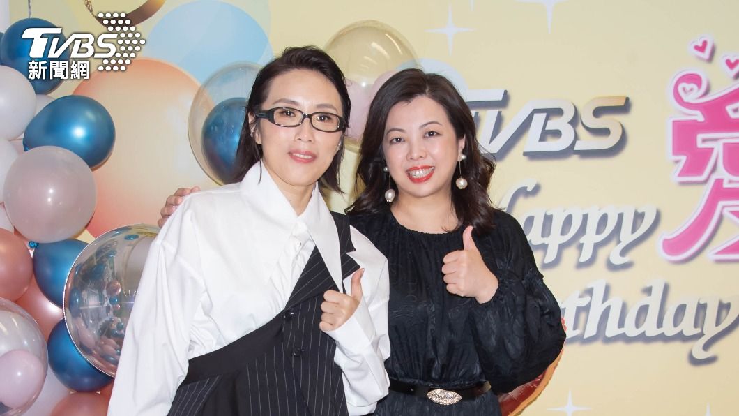 TVBS導播陳美而、TVBS總經理劉文硯。（圖／TVBS）