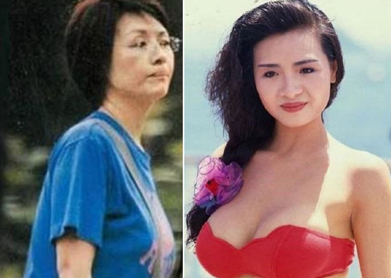  葉子楣與昔日模樣差很大。（圖／翻攝自微博）