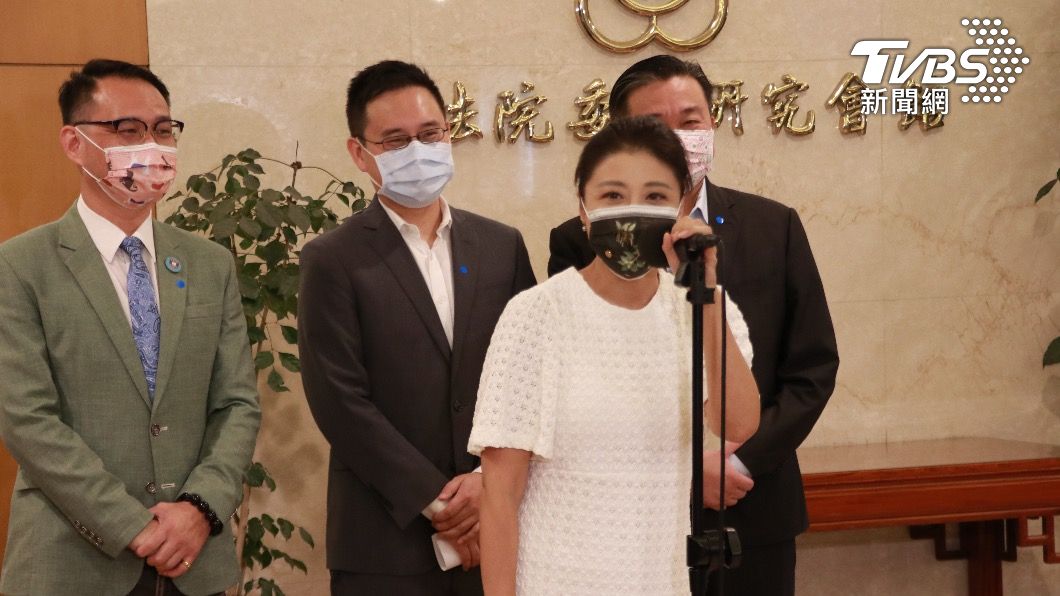 湧言會立委林楚茵、王定宇等人力挺趙怡翔與阮昭雄。(圖/TVBS)