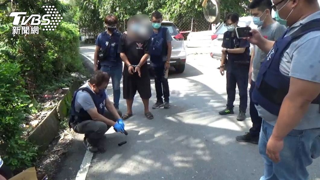 屏東里港鄉日前發生槍擊案,嫌犯遭警逮捕。(圖/警方提供)