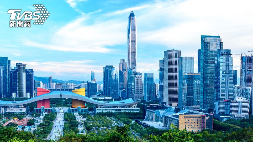 深圳在主要城市債務率最低。(示意圖/shutterstock達志影像)