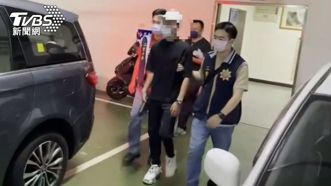涉案糠姓犯嫌被收押。(圖/TVBS)